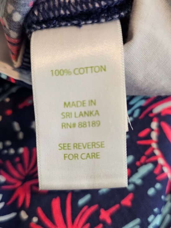 LILLY PULITZER The Callahan Shorts SPARKS FLY BLUE WHITE PINK size 00 Cotton - Picture 11 of 12